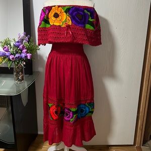 Handmade embroidered dress